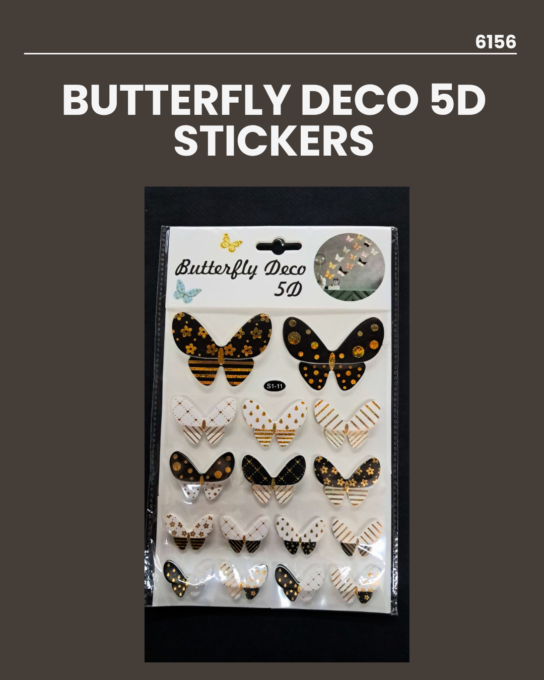 Butterfly Deco 5D Stickers 6156
