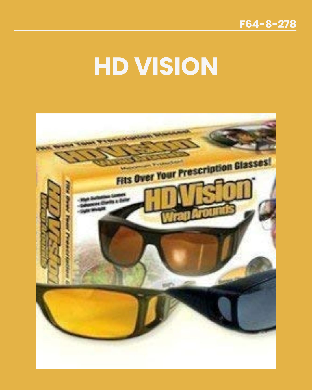2pc HD Vision Wraparounds F64-8-278