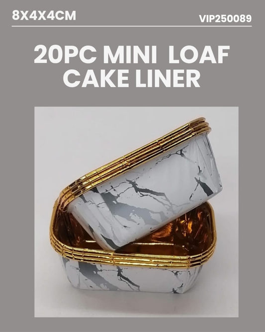 20Pc Mini loaf cakes 8x4x4cm VIP250089