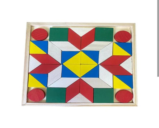 Wooden Puzzle 44 Blocks 20x20cm F47-72-38