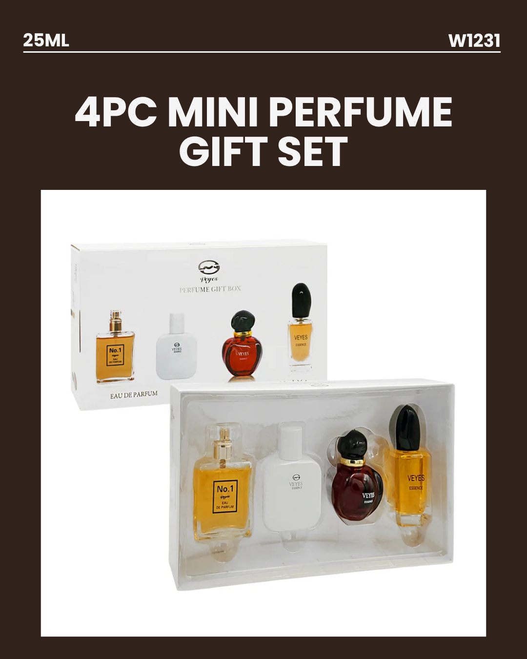 4pc Mini Perfume Gift Set W1231