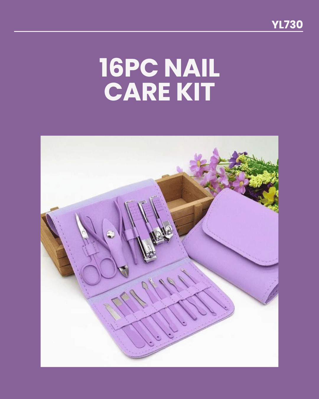 16pc Nail Care Kit YL730