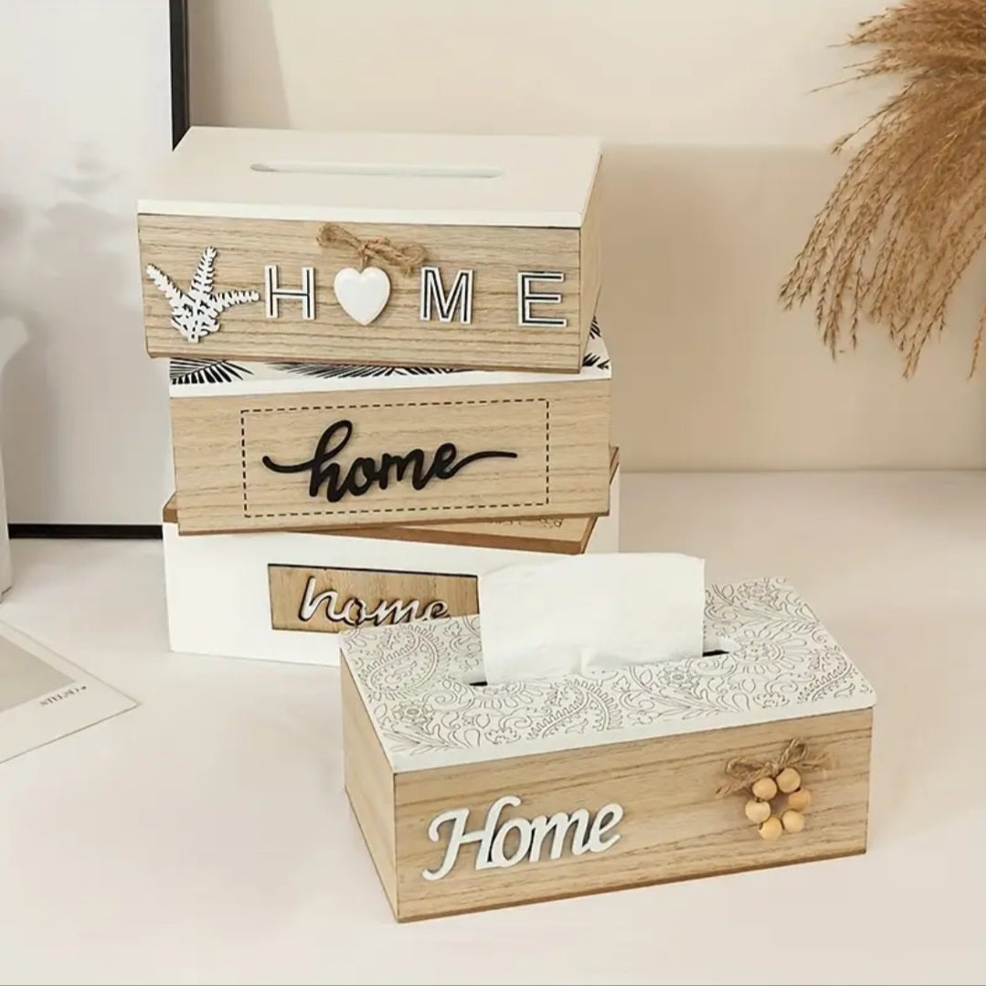 Wooden Tissue Box