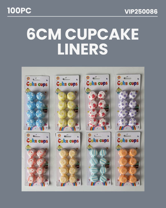 6cm Cupcake Liners 100pc VIP250086