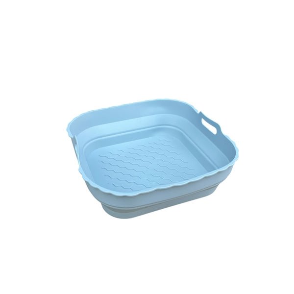 1pc Collapsible Silicone Baking/ Airfryer Tray 22.5x22.5x7.8cm DP528