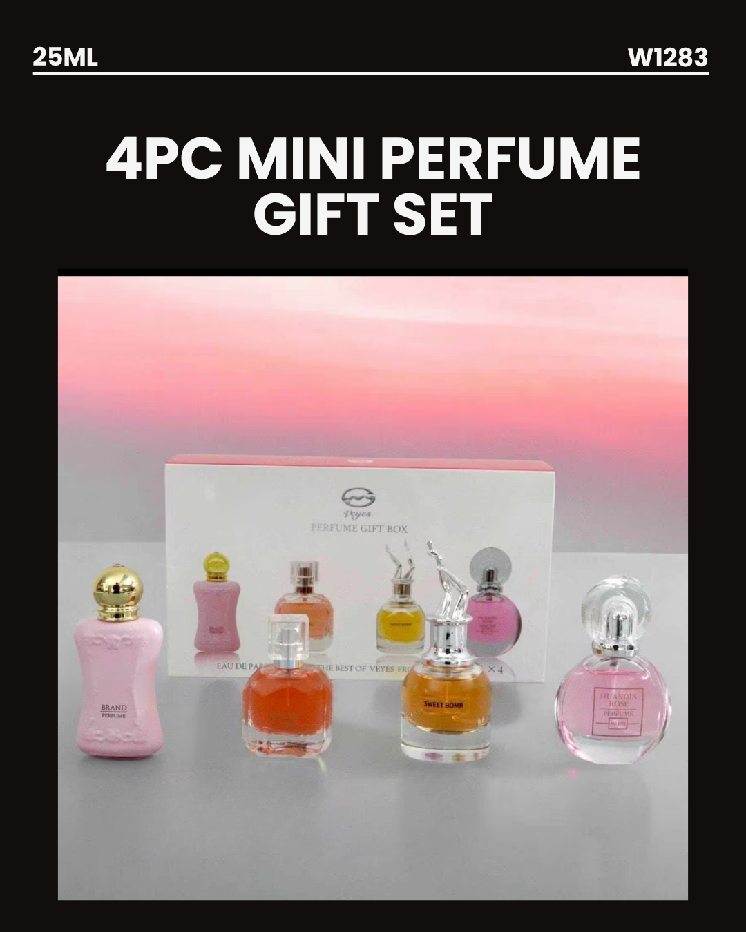 4pc Mini Perfume Gift Set W1283