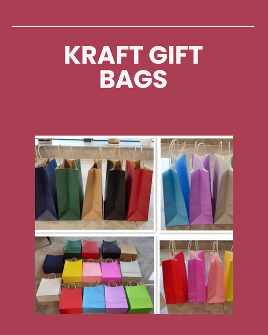 12pc Kraft Gift Bag - 15x11x6cm - 0706-27