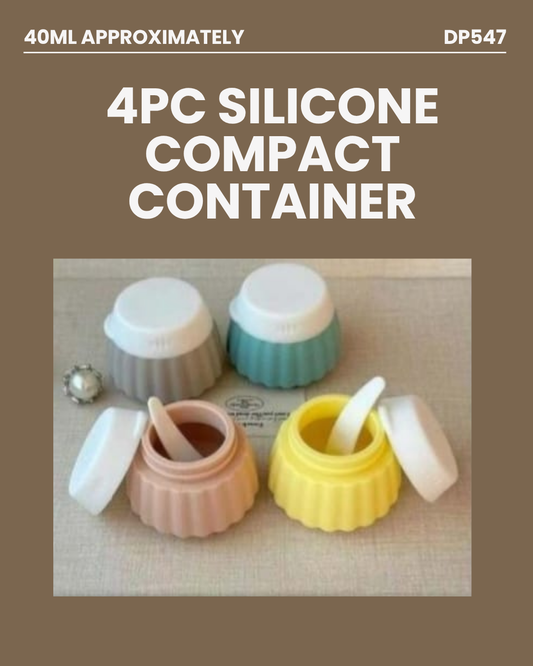 4pc Silicone Compact Containers DP547