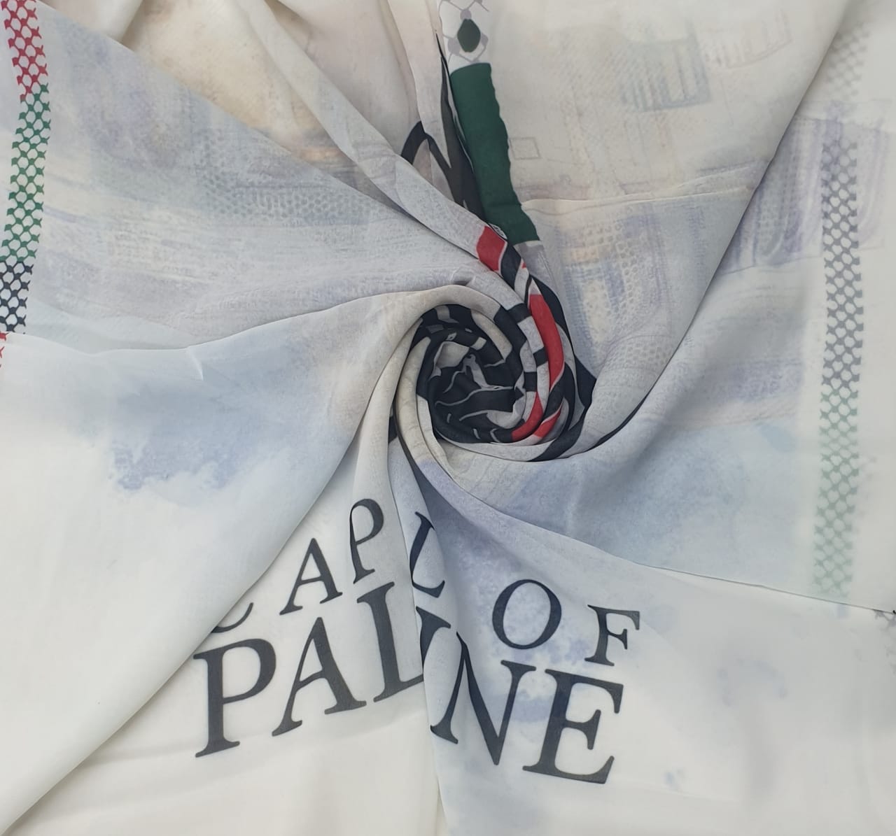 Palestine Design Chiffon Scarf MS2606 184x74cm