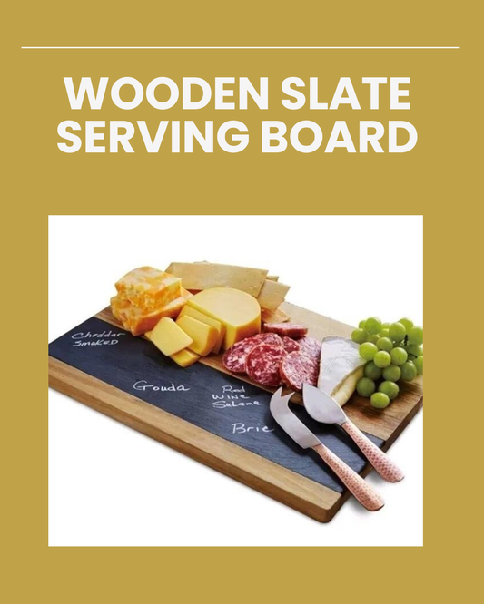 Danny Home Wooden with Slate Serving Board 27x18cm CZT44-29