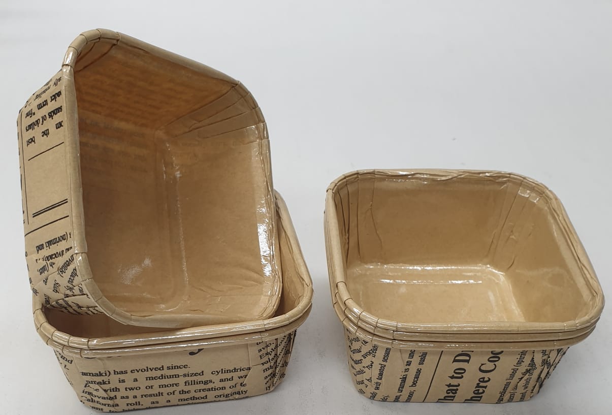 6pc Square Baking Muffin Cupcake Paper Liners TOT-1552DC 6.5x6.5x3.5cm