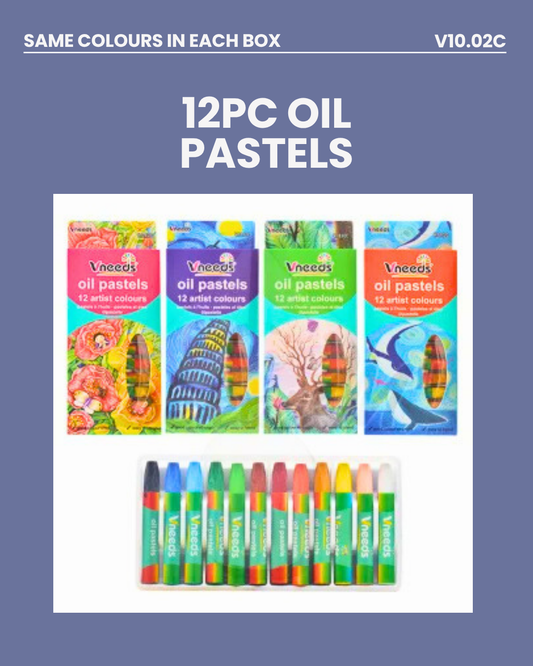 12pc Oil Pastels 10.02c