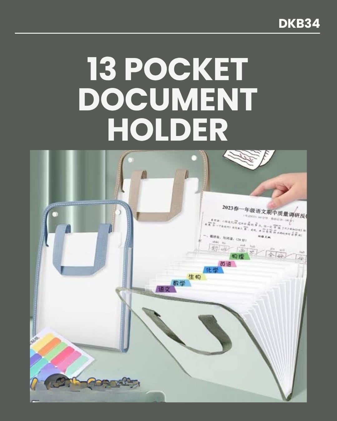 13 Pocket Document Holder DKB34