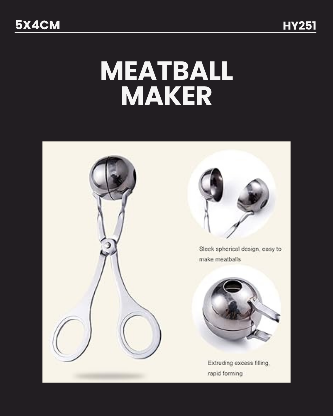 Meatball Maker  5x4cm HY251