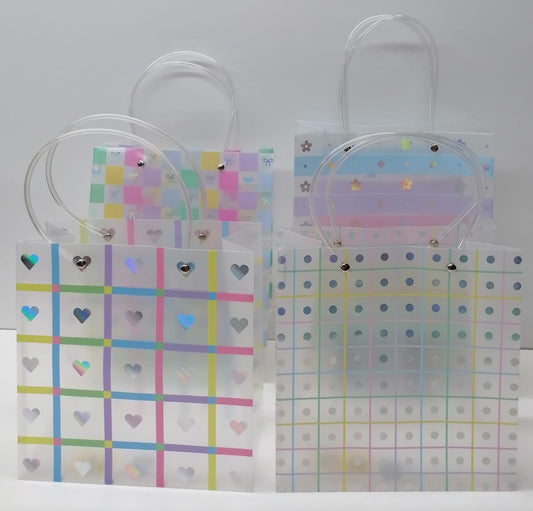 Clear Plastic Gift Bag 8636 22x21.5x10cm