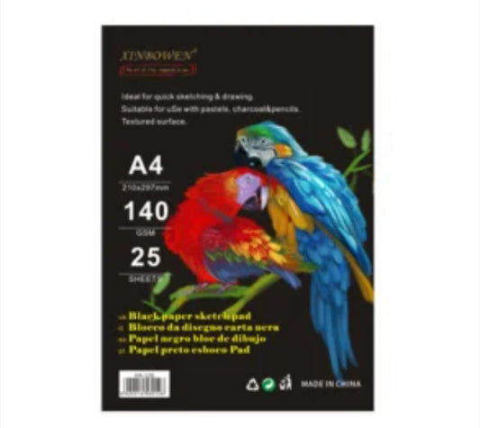 A4 Black Sketch Pad Paper HK-126