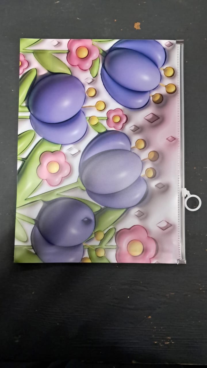 Floral Document Folder 33x24.5cm DKB43-1