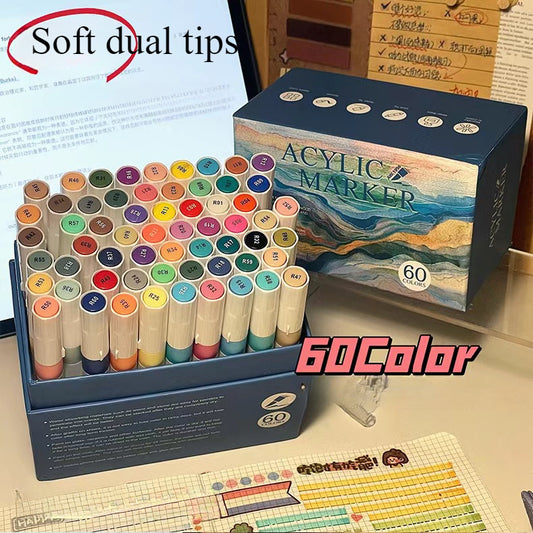 60pc Acrylic Paint Markers