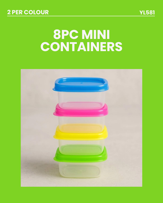 8pc Mini Containers YL581