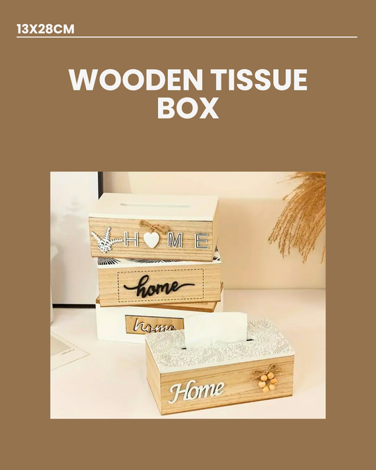 Wooden Tissue Box