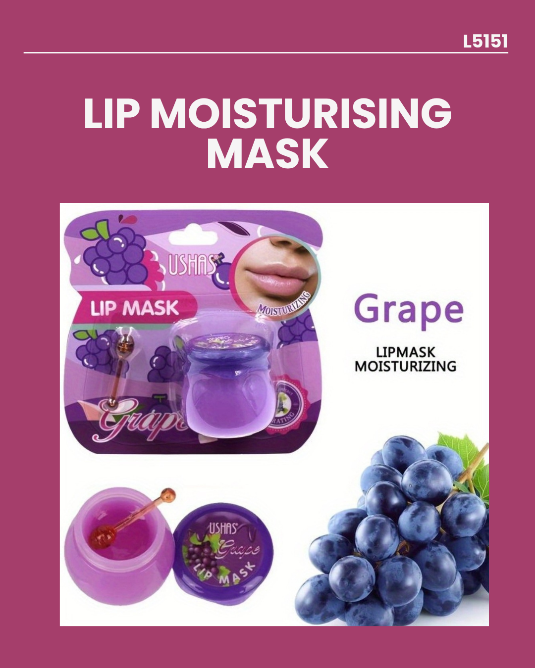 Grape Lip Moisturising Mask L5151