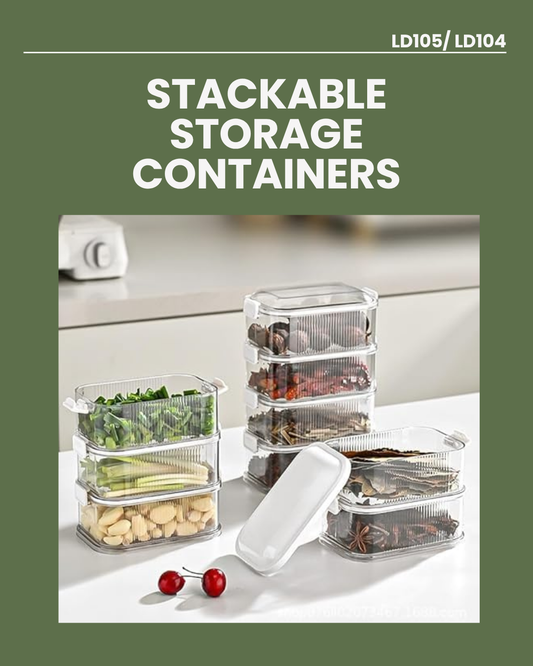 Stackable Storage Containers LD105/ LD104