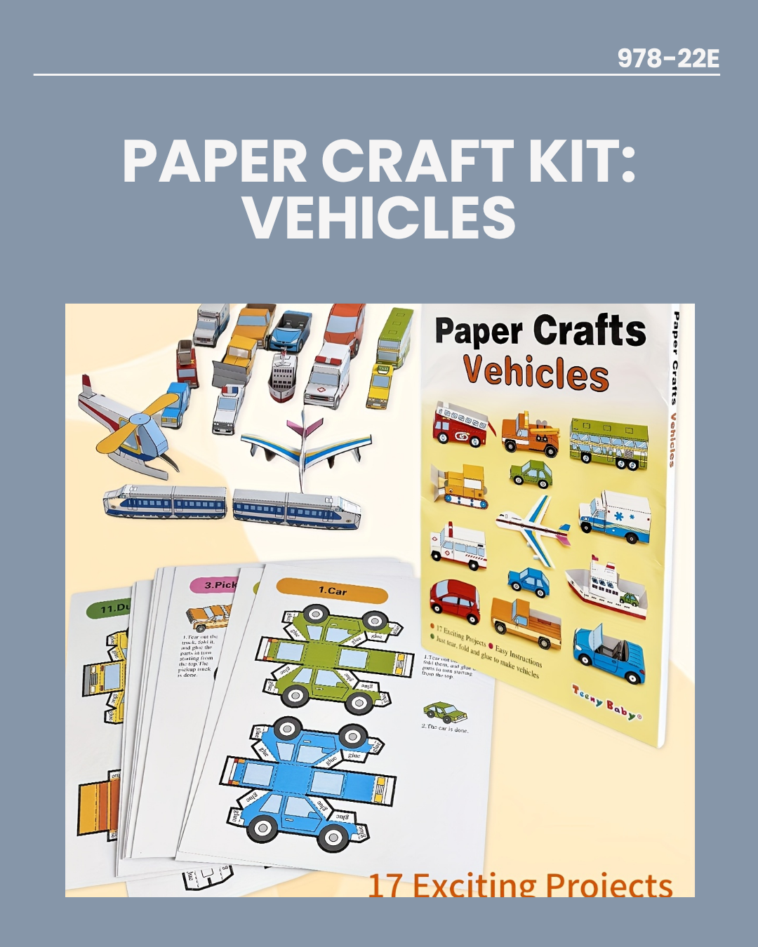 Paper Craft Kit: Vehicles 978-22E