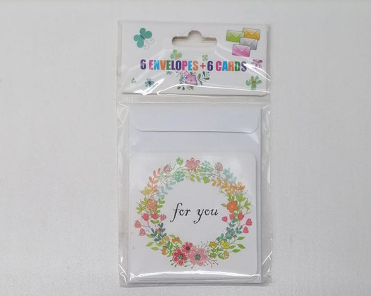 Mini Flower Envelopes &amp; Cards 6's N712044