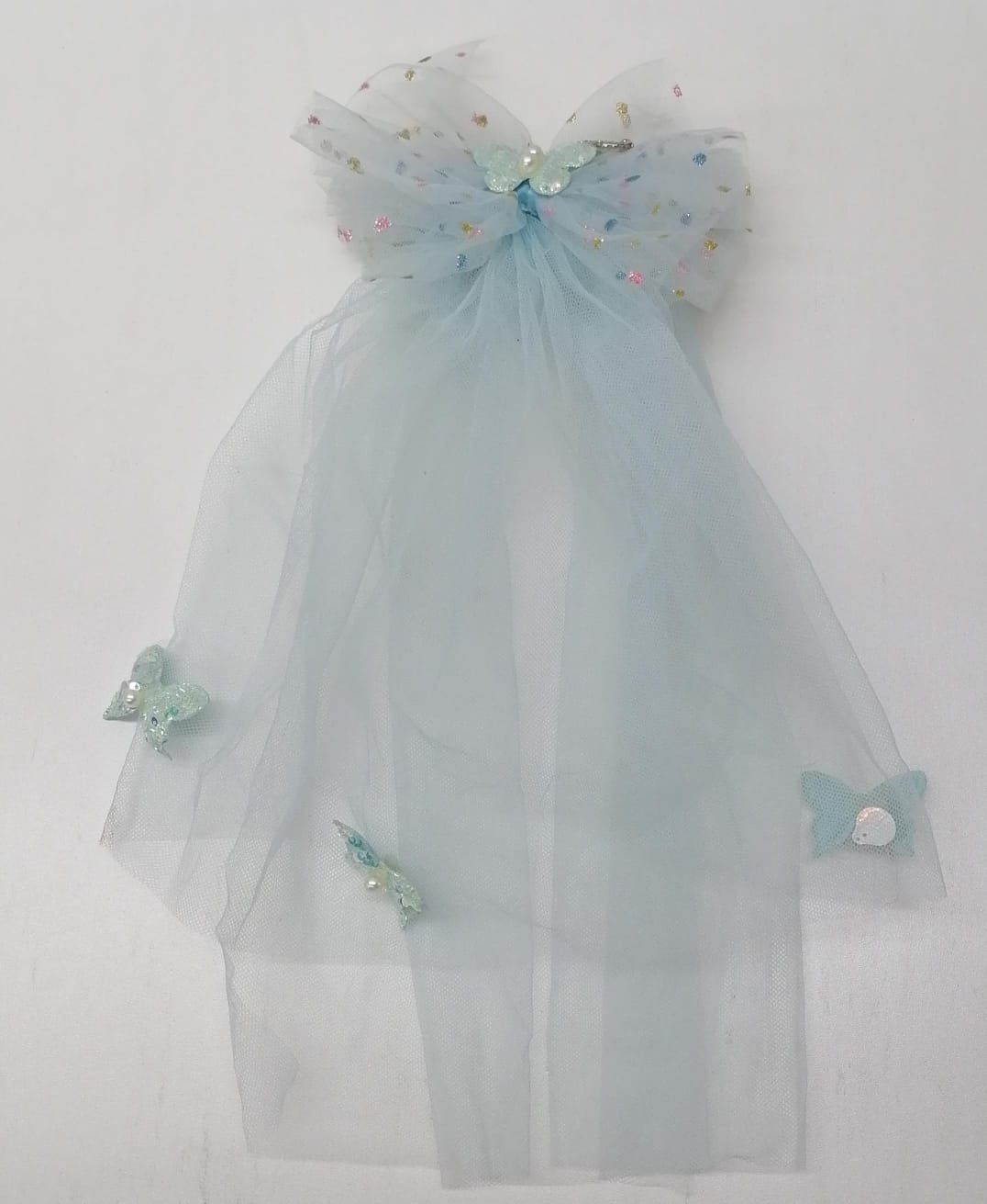 Kids Headpiece Veil With Butterfly Ribbon BR98