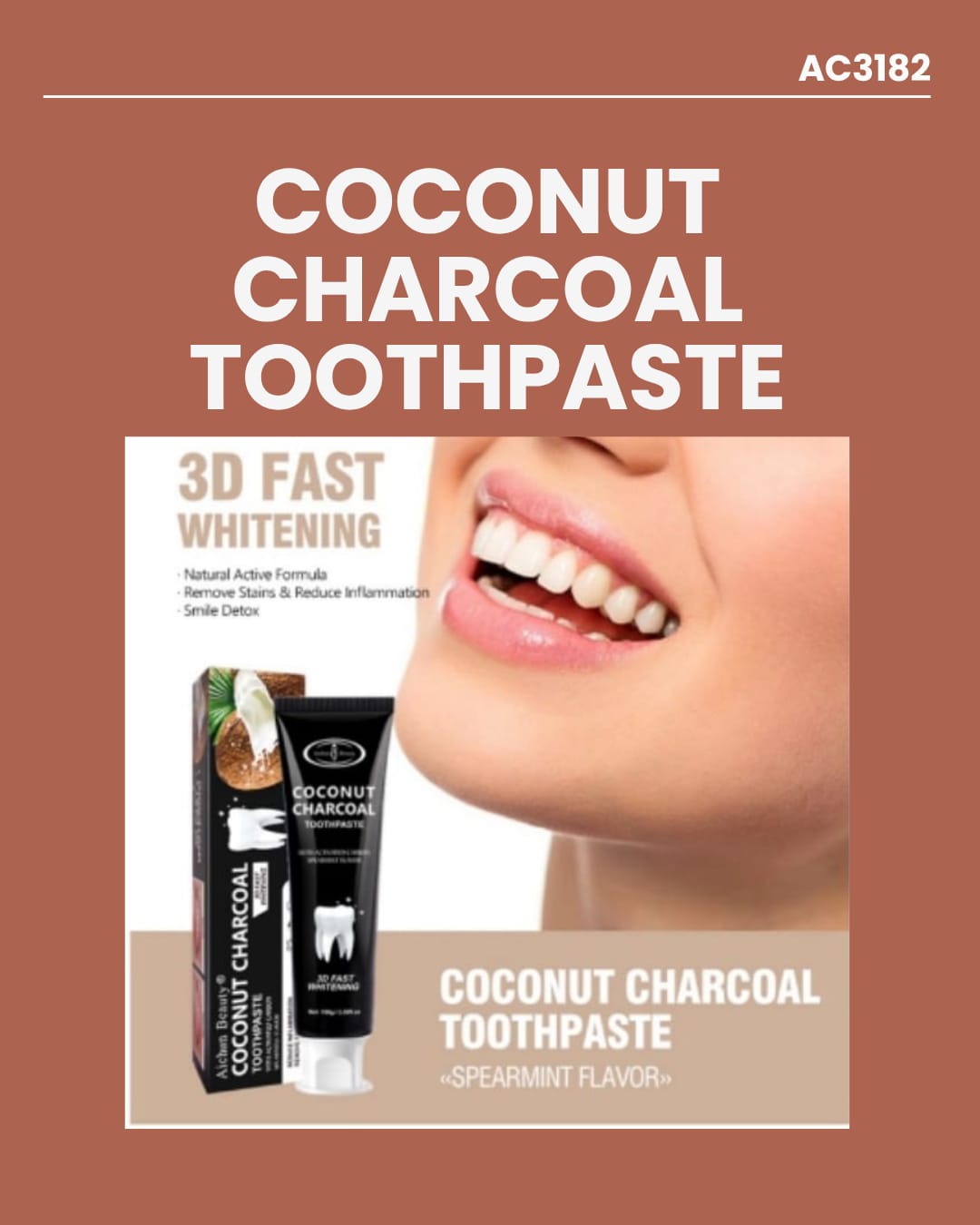 Coconut Charcoal Toothpaste AC3182