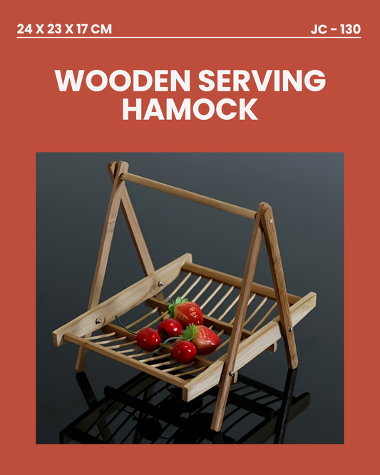 Wooden Serving Hamock 24x23x17cm JC130