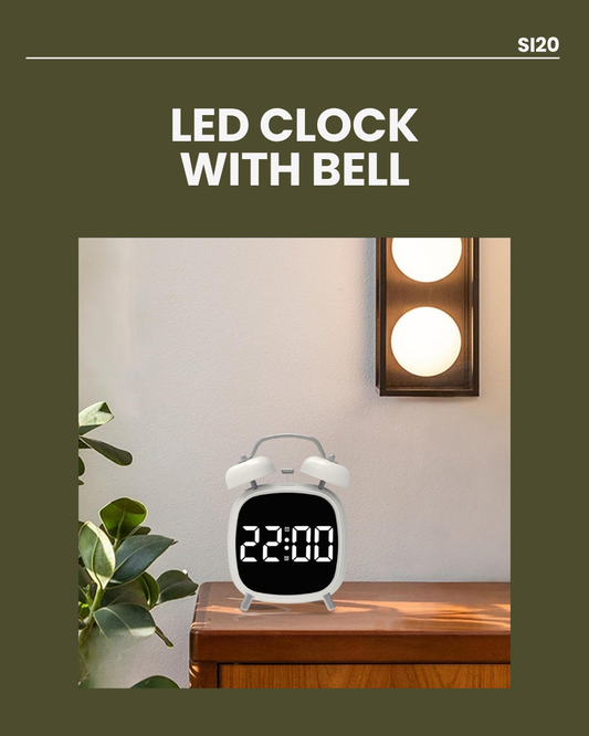 LED Clock With Bell SI35