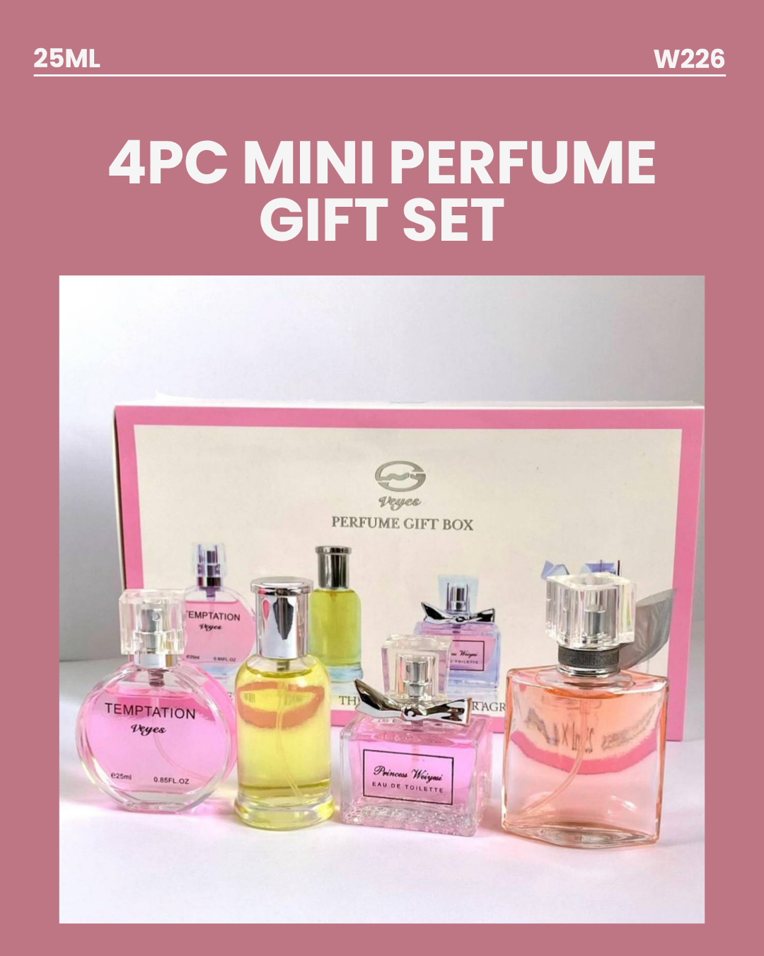 4pc Mini Perfume Gift Set W226