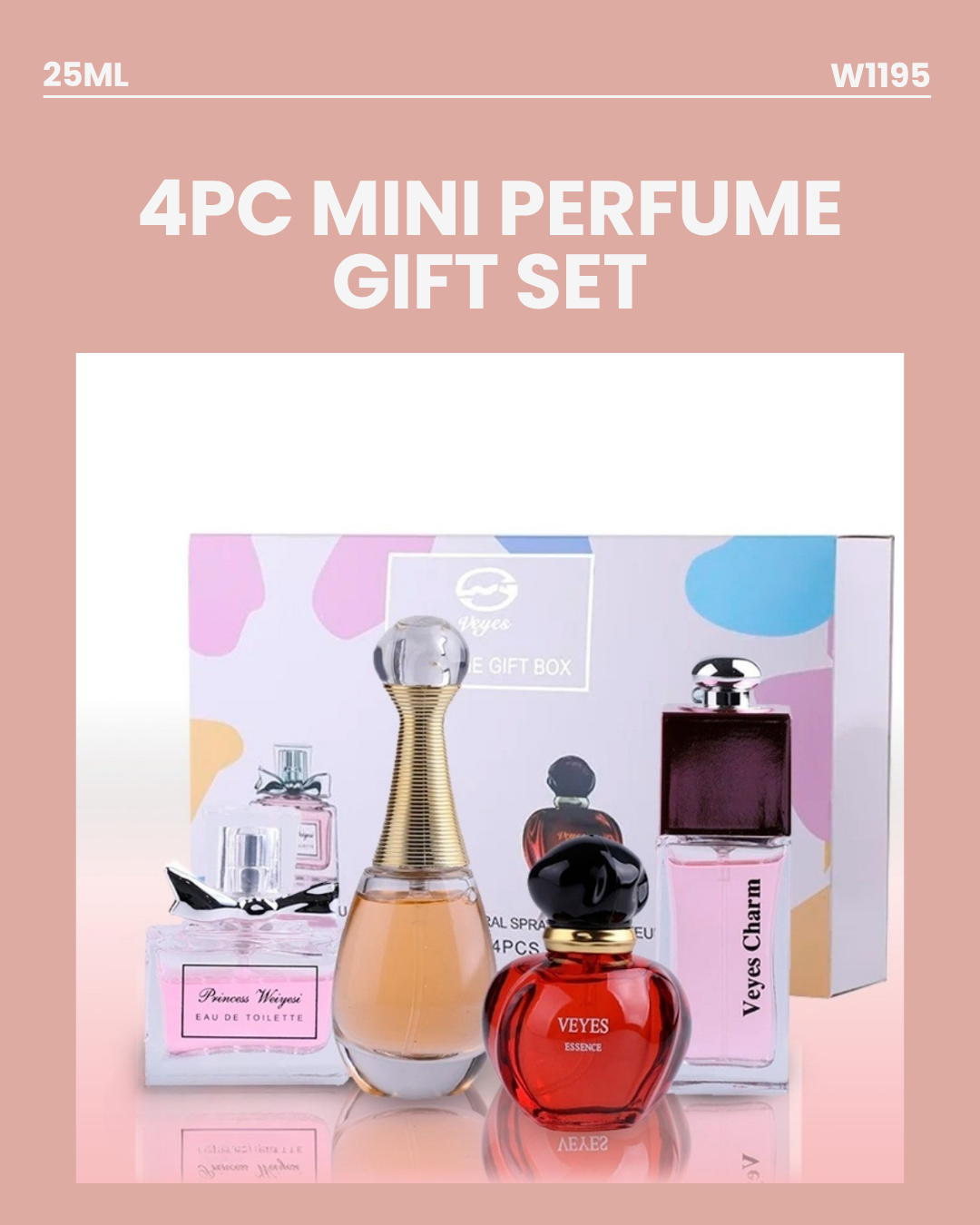 4pc Mini Perfume Gift Set W1195