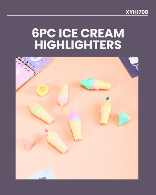 6pc Ice Cream Highlighters XYH1708