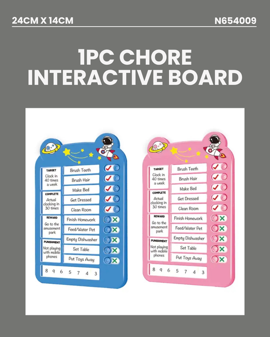 1pc Chore Interactive Board- PINK ONLY N654009