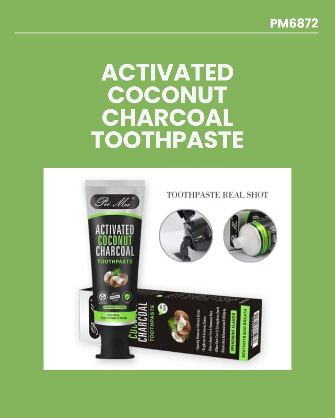 Activated Charcoal Coconut Toothpaste PM6872