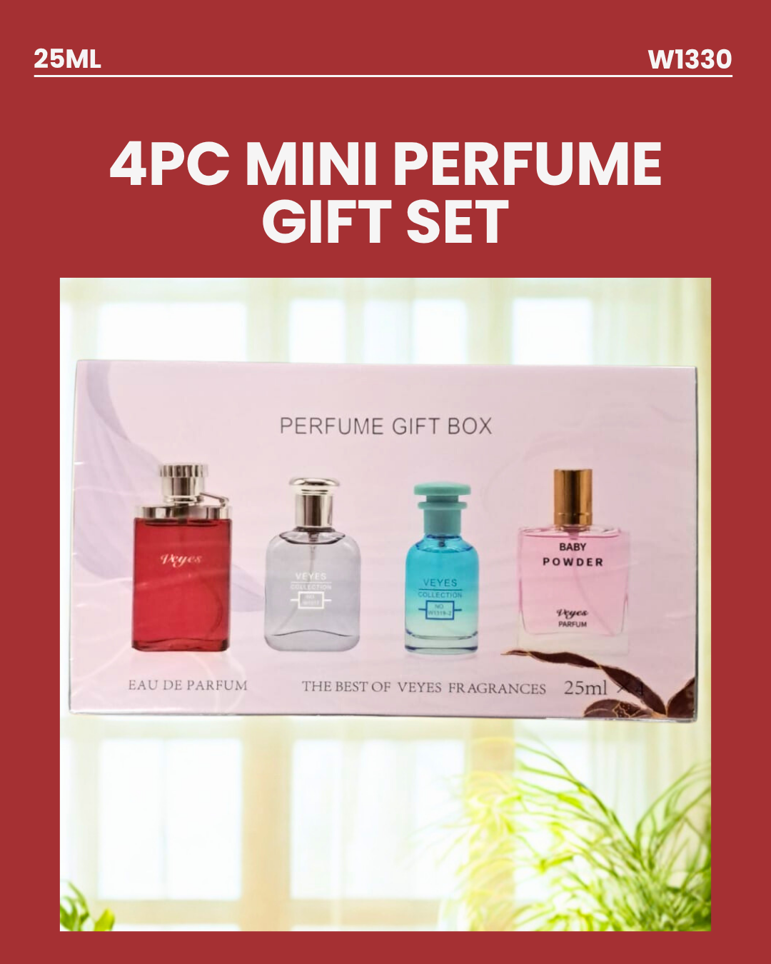 4pc Mini Perfume Gift Set W1330