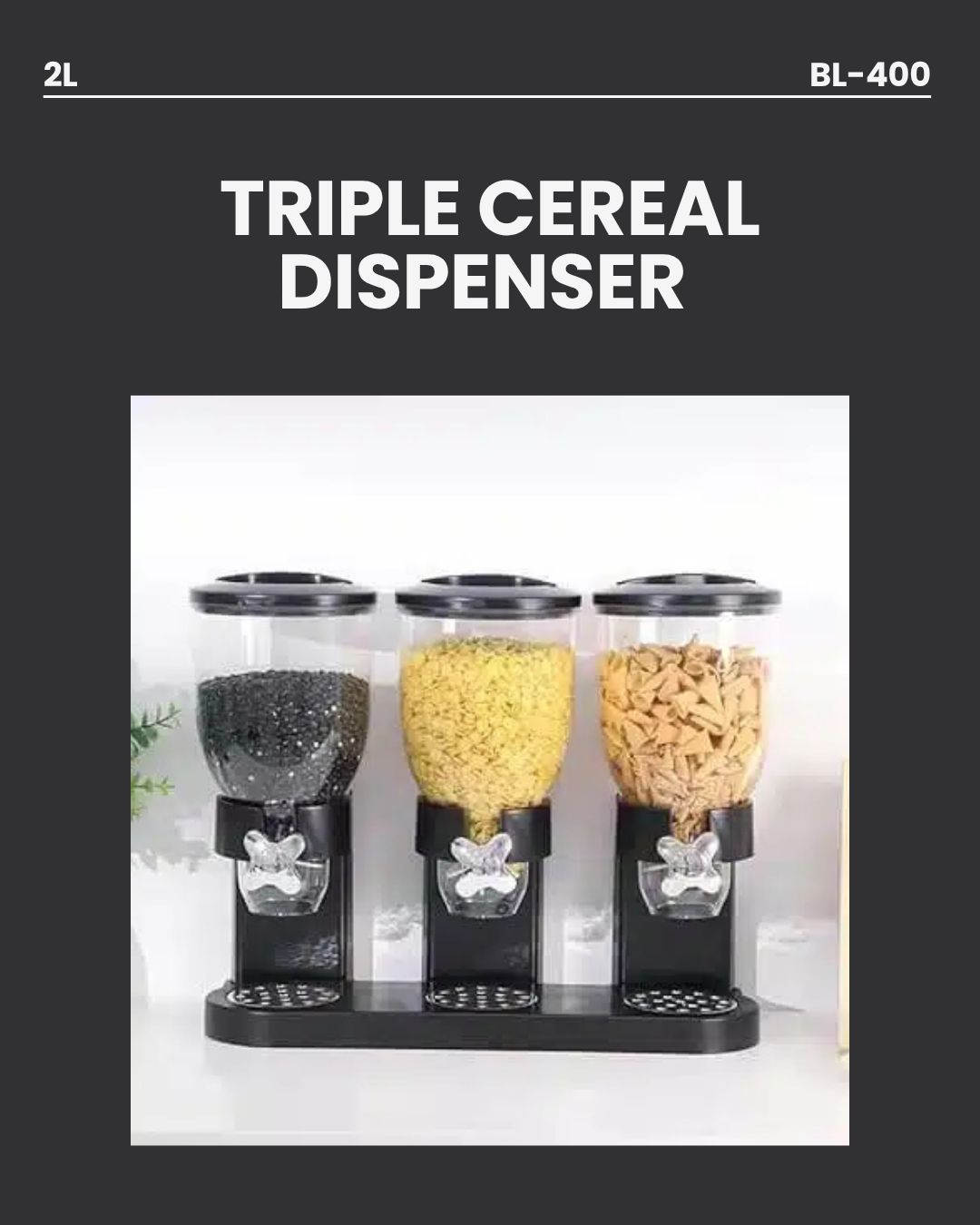 Triple Cereal Dispenser BL400