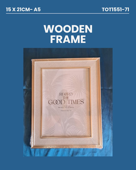 Wooden Frame A5 Sized 15cm x 21cm TOT1551-71